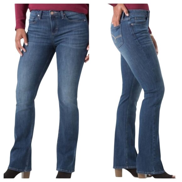 Riders By Lee Womens Jeans Bootcut Mid Rise Medium Wash Size 6 M - Picture 1 of 12